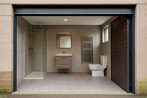 Transformer un garage en salle de bain confortable