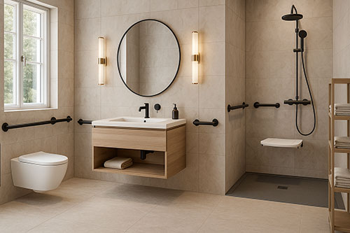 Rénovation salle de bain pour senior et PMR